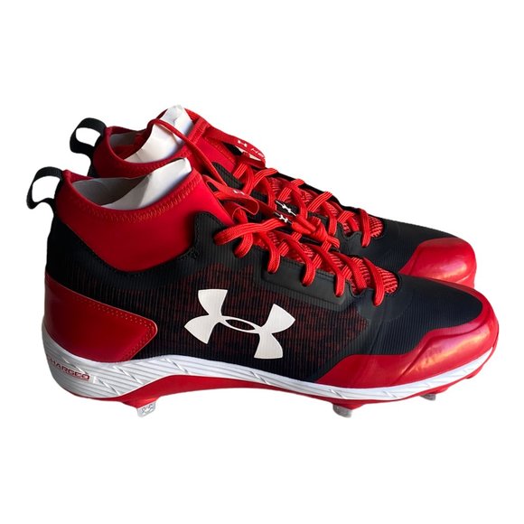 Under Armour Other - UA Heater Mid ST Metal Baseball Cleats 1279232-061